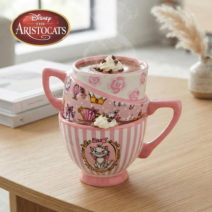 Silver Buffalo Taza de café de cerámica esculpida 3D con diseño de Marie de Los Aristogatos de Disney, 591 ml (20 oz)