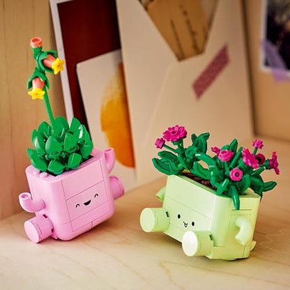 LEGO Plantas Danzarinas – Set de Construcción con Flores para Niñas y Niños – Decoración Natural – 2 Plantas y 2 Macetas de Colores Pastel – Idea de Regalo – 11506