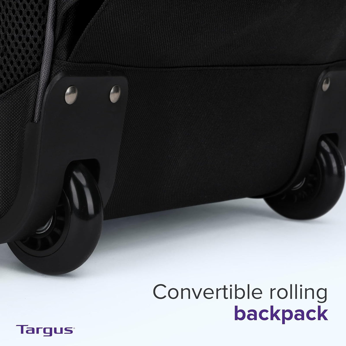 Targus Kompakter Roll-Rucksack für Business, Studenten und Reisen, Pendler, strapazierfähiges Material, Tablet-Tasche, abnehmbare Laptop-Schutzhülle