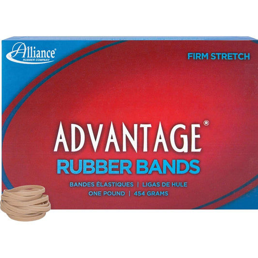 Alliance Rubber 26305 Advantage - Bandas de goma de tamaño #30, caja de 1 libra contiene aproximadamente 1150 bandas (2 x 1/8 pulgadas, crepé natural), color beige