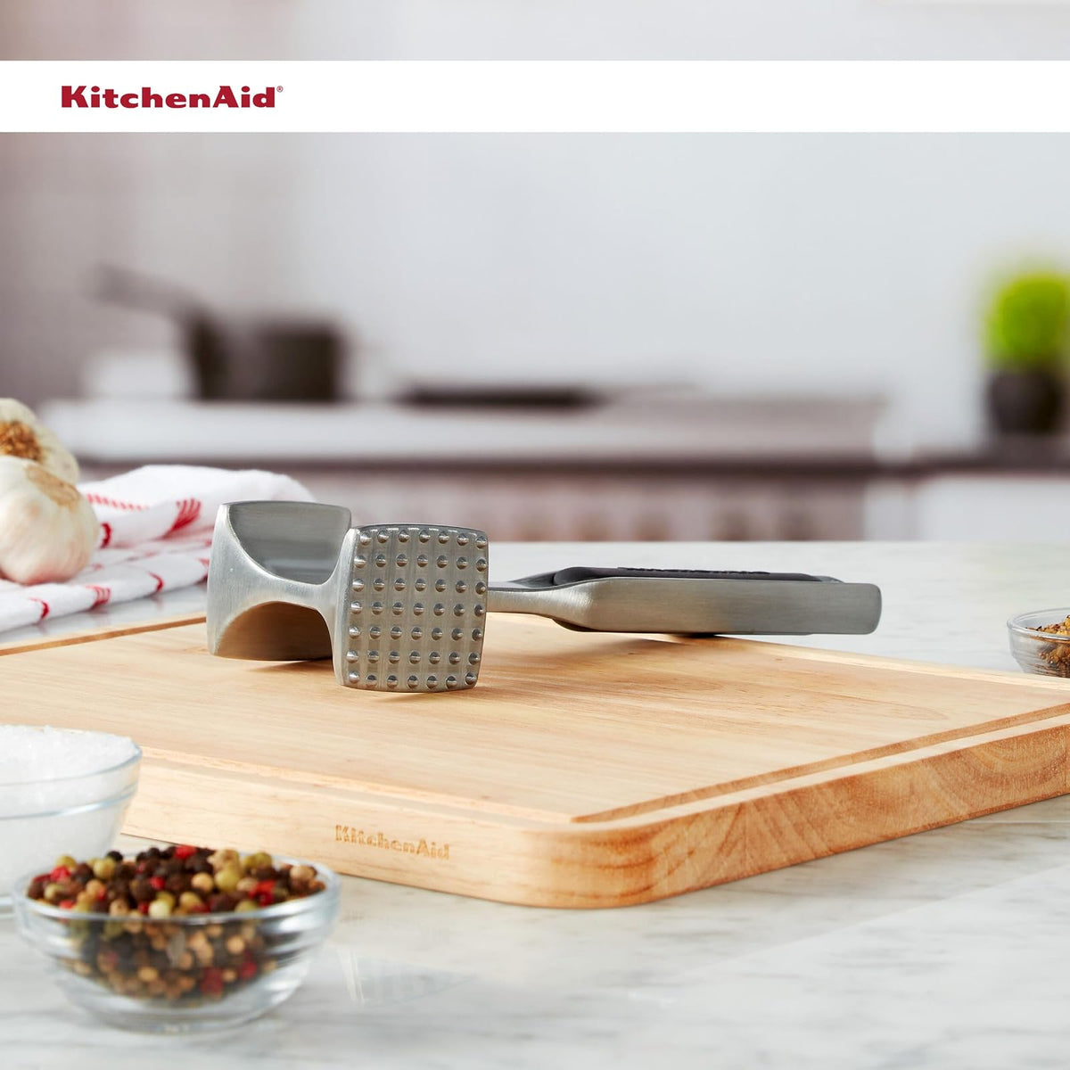 KitchenAid Gourmet - Ablandador de carne, talla única, color negro