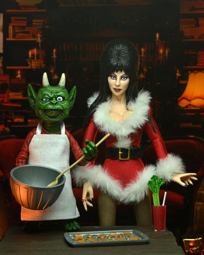 NECA - Figura de acción de Navidad Muy aterradora de Elvira, 8 Pulgadas