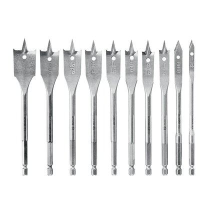 Bosch SB0010 10 pc. Chisel-Point Spade Bit Set