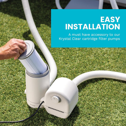 Intex 29002E - Bombas de filtro de filtro de piscina tipo A, fáciles de limpiar, papel Dacron - Filtración eficiente, paquete de dos