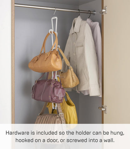 Yamazaki Home 6510 - Organizador para Colgar en el clóset, tamaño único, Color Blanco