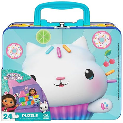 Spin Master Games Gabby's Dollhouse, rompecabezas de 24 piezas con estuche