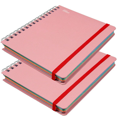 Printaform Libreta Forma Francesa Universitaria, 200 Hojas, 2 Piezas - Raya - Salmón