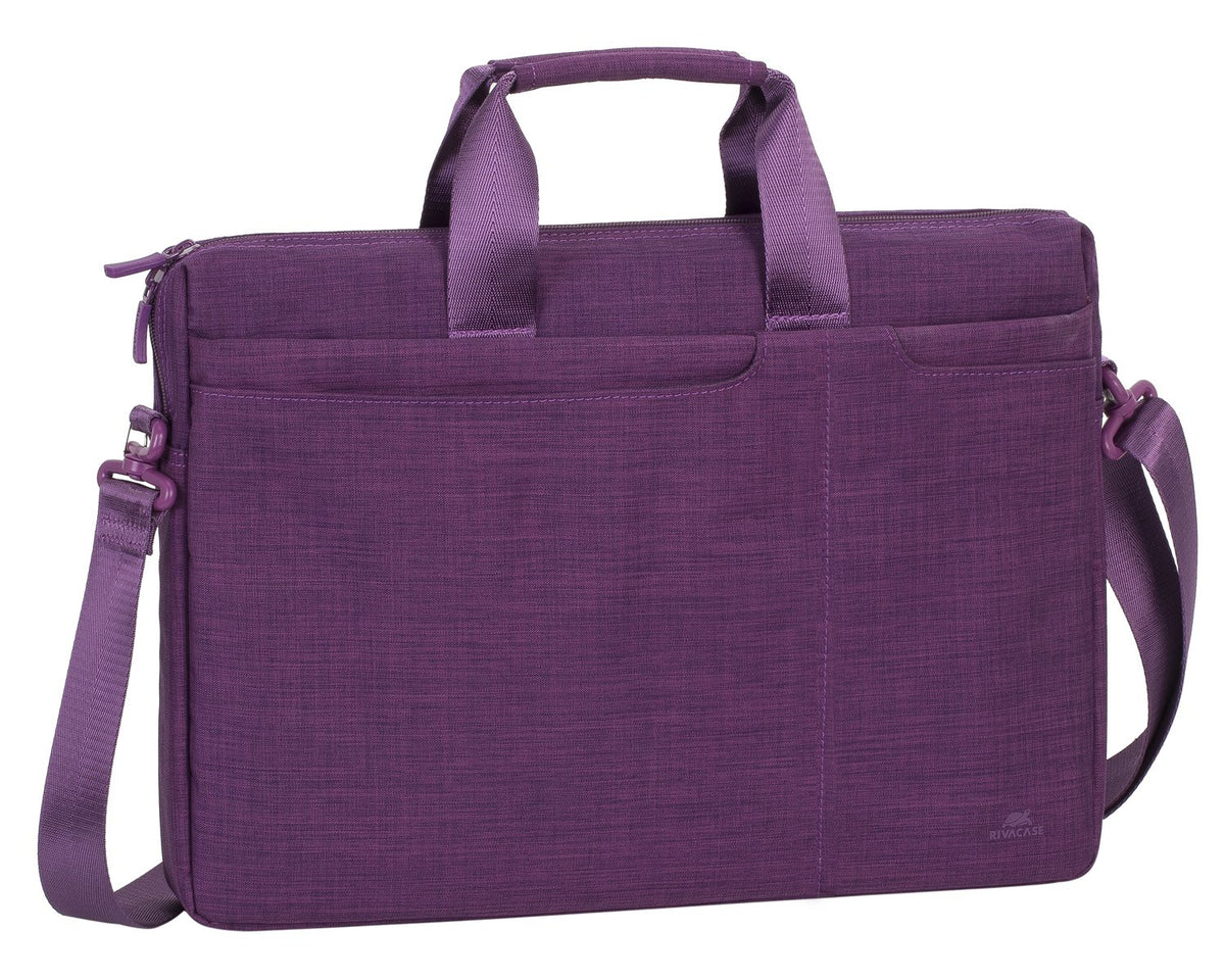 Rivacase 8335 15.6" Maletín Púrpura - Funda (39.6 cm (15.6"), Maletín, Púrpura, Poliéster, Monótono, Resistente a rayones)
