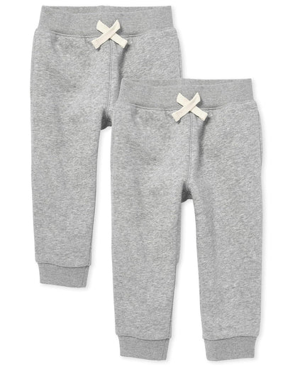 The Children's Place Pantalones de Forro Polar para Niño Pequeño - Cian gris - 5 Años