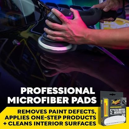 Meguiar's Almohadillas de Microfibra Universales 5" Negras M5MFP2 2pz