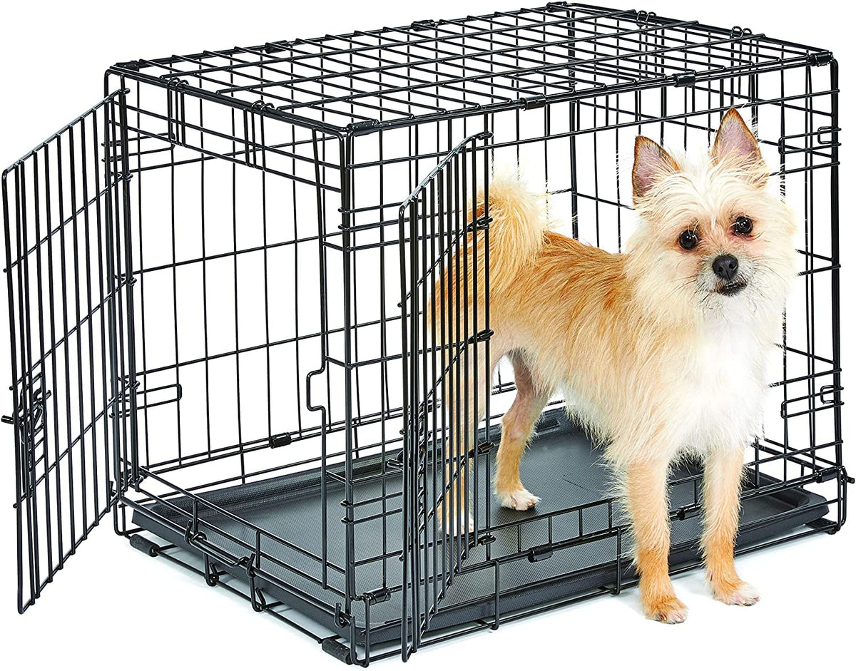 New World Caja Plegable de Metal para Perro - Puerta doble - 60.96 cm