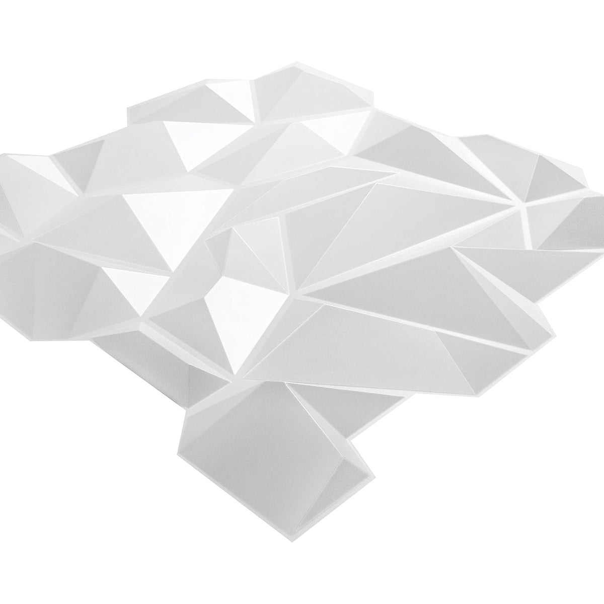 Art3d Panel de Pared 3D 19.7 x 19.7 Pulgadas Blanco (12 Unidades)