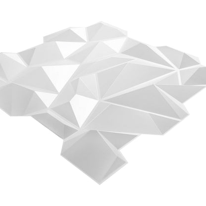Art3d Panel de Pared 3D 19.7 x 19.7 Pulgadas Blanco (12 Unidades)