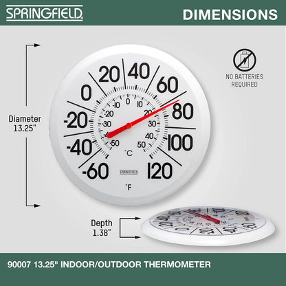 Springfield Big and Bold Outdoor Thermometer (13.25-Inch)