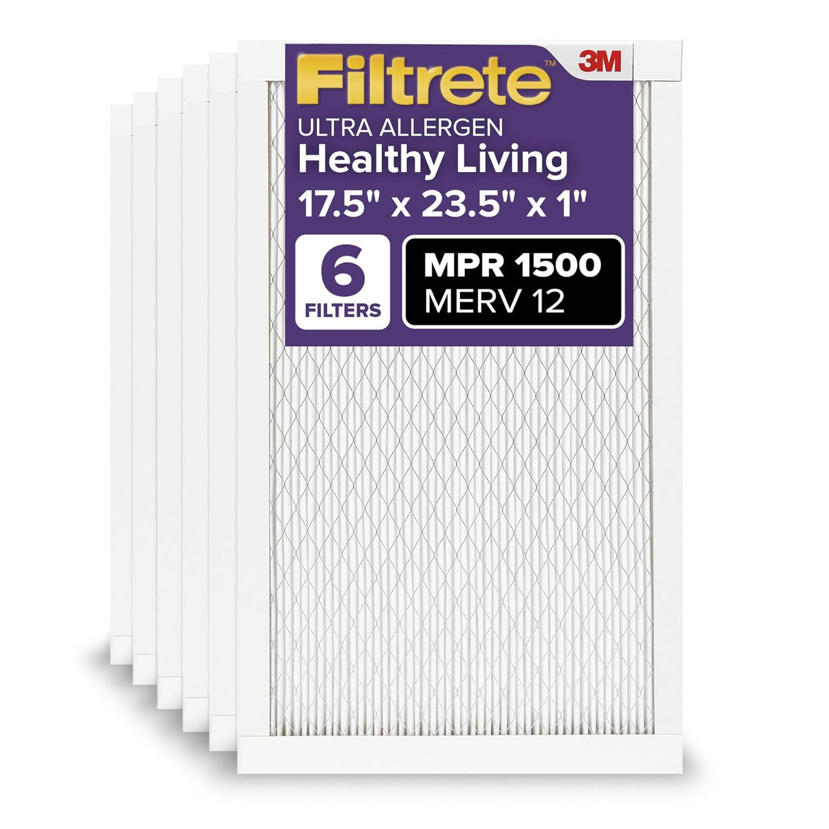 Filtrete Healthy Living filtro, 6 unidades, 17.5x23.5x1