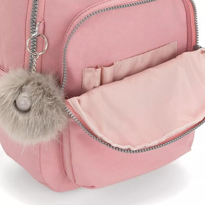 Kipling Seoul - Mochila pequeña para mujer, duradera, correas acolchadas para los hombros con funda para tablet