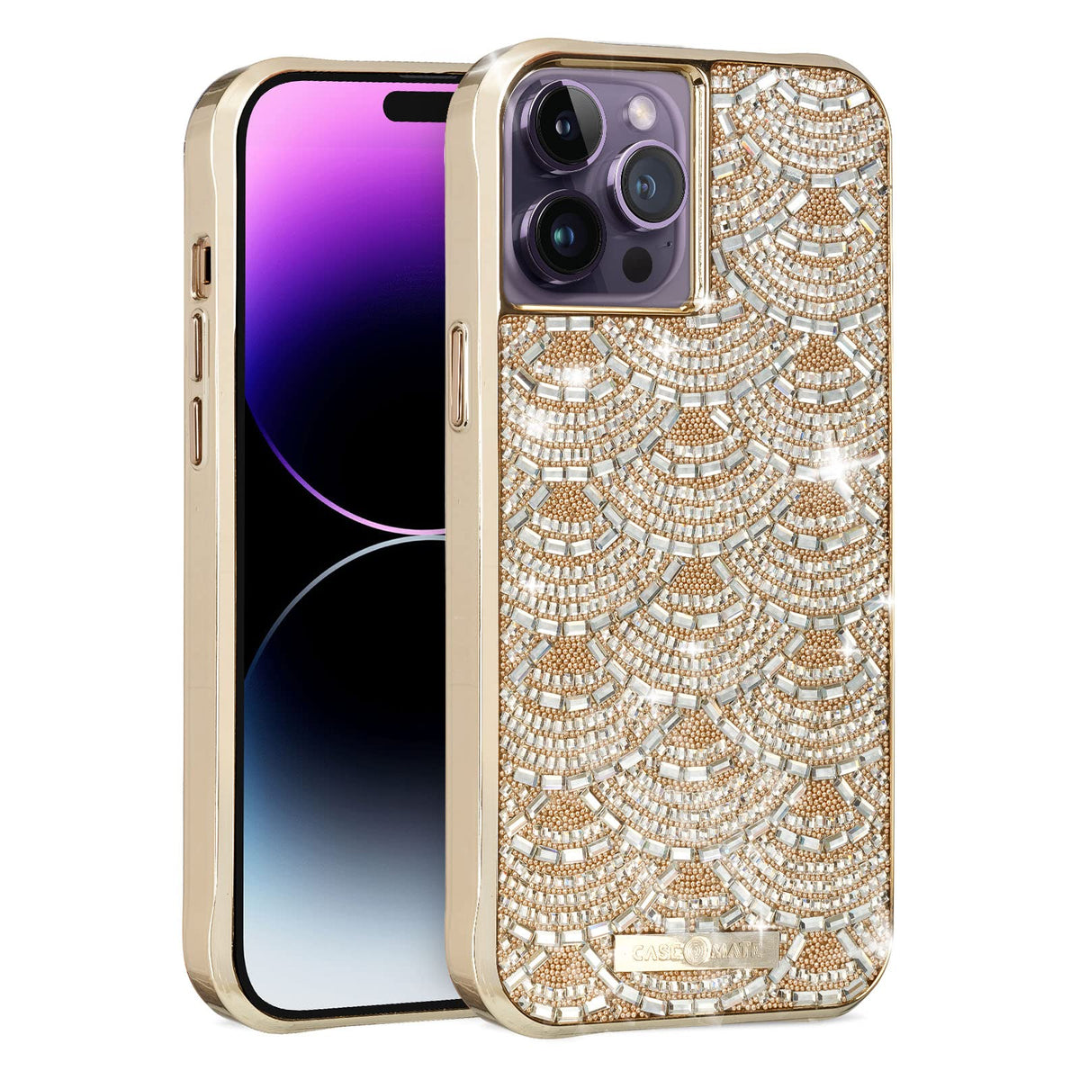 Case-Mate iPhone 14 Pro MAX Case - Chandelier [10FT Drop Protection] [Wireless Charging Compatible] Luxury Bling Glitter Cover with Dazzling Inset Crystals for iPhone 14 Pro MAX 6.7", Slim