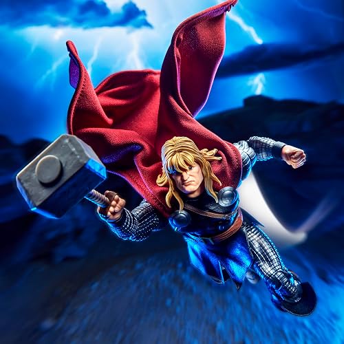 Marvel Legends Maximum Series Thor Figura de Acción Articulada 15 cm | Marvel Legends Figura de acción de 6 pulgadas Serie Máxima Deluxe - Thor