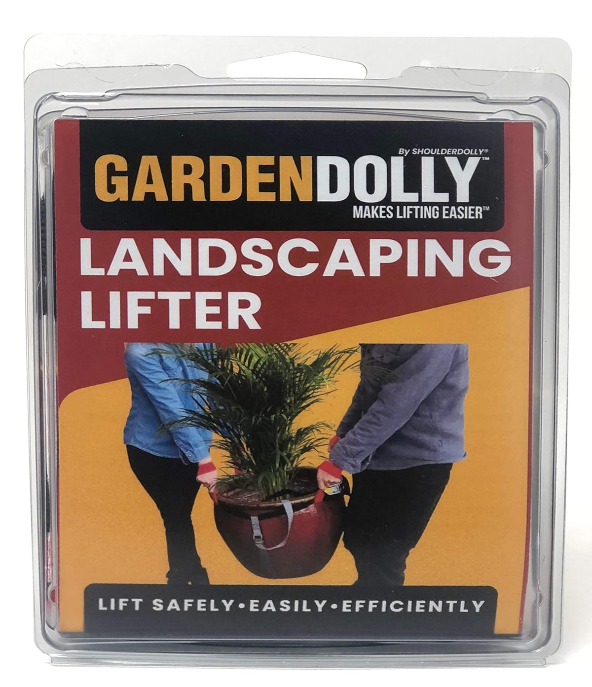 SHOULDER DOLLY GardenDolly - Correas de elevación de paisajismo, Mover Objetos Pesados de jardín, macetas, Rocas, elevación Segura de hasta 800 Libras.
