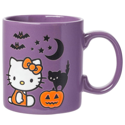Silver Buffalo Hello Kitty Taza de Cerámica con Asa Redonda, 16 oz - plata