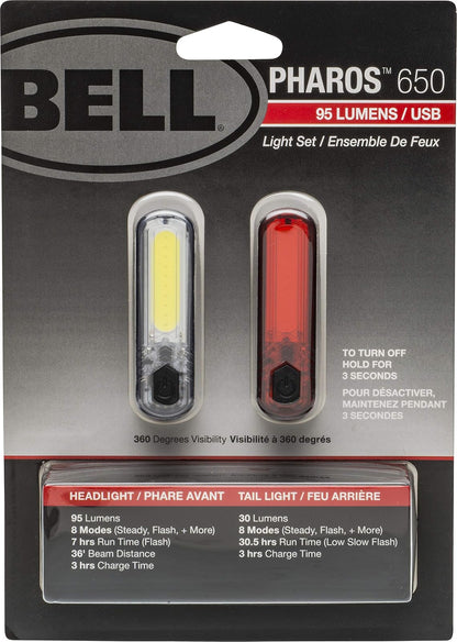 BELL Pharos 650 COB - Juego de Luces para Bicicleta