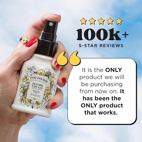 Poo-Pourri PP-004-CB Before-You-Go Toilet Spray, Original Citrus Scent, 4 oz Bottle