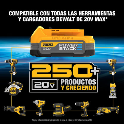 DEWALT Batería Portátil Powerstack 20V máx, 1.7Ah, DCBP034