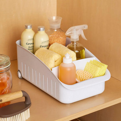YouCopia - Cajón desplegable para despensa, 8 pulgadas, sin BPA, para organización de cocina, despensa y gabinetes, bolsas de té, medicina y más, color blanco