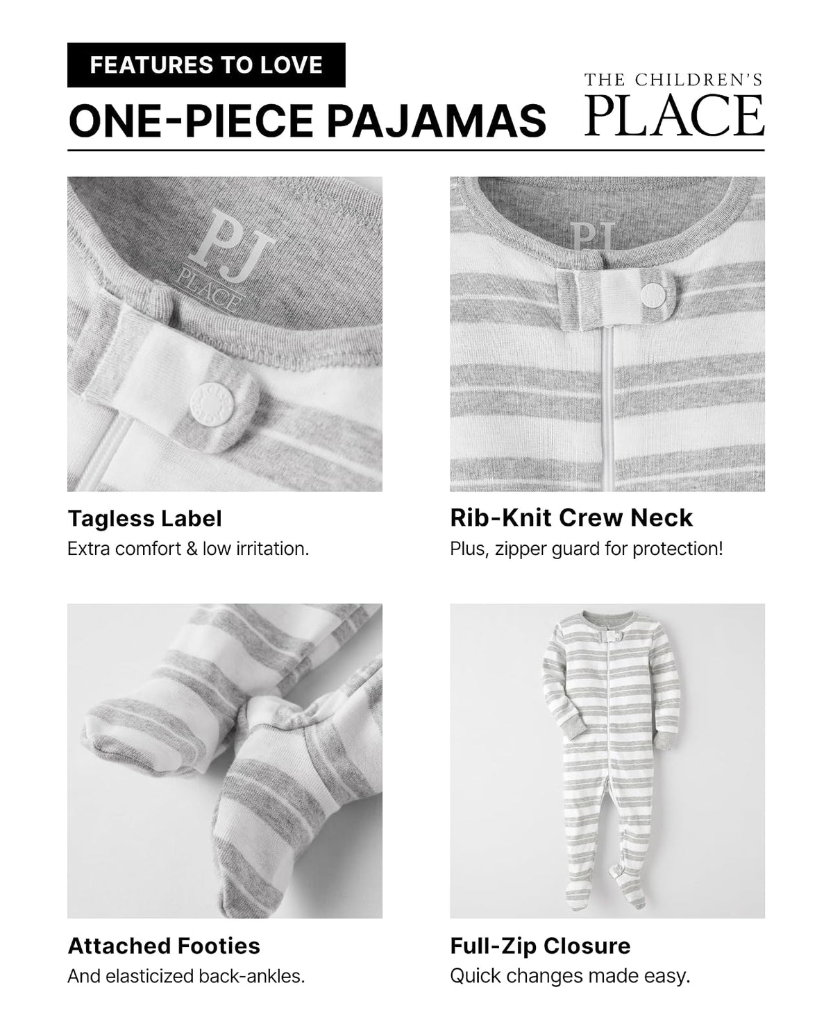 The Children's Place The Children's Place Conjuntos de Pijamas a Juego para la Familia, Ajuste cómodo, 100% algodón, niño Grande, bebé Juego de Pijama Bebé-Niñas