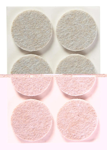 Scotch - almohadillas para orejas de fieltro para muebles de fieltro para proteger suelos de madera dura, redondas, 1.5 pulgadas Diámetro, beige, 24 almohadillas para orejas