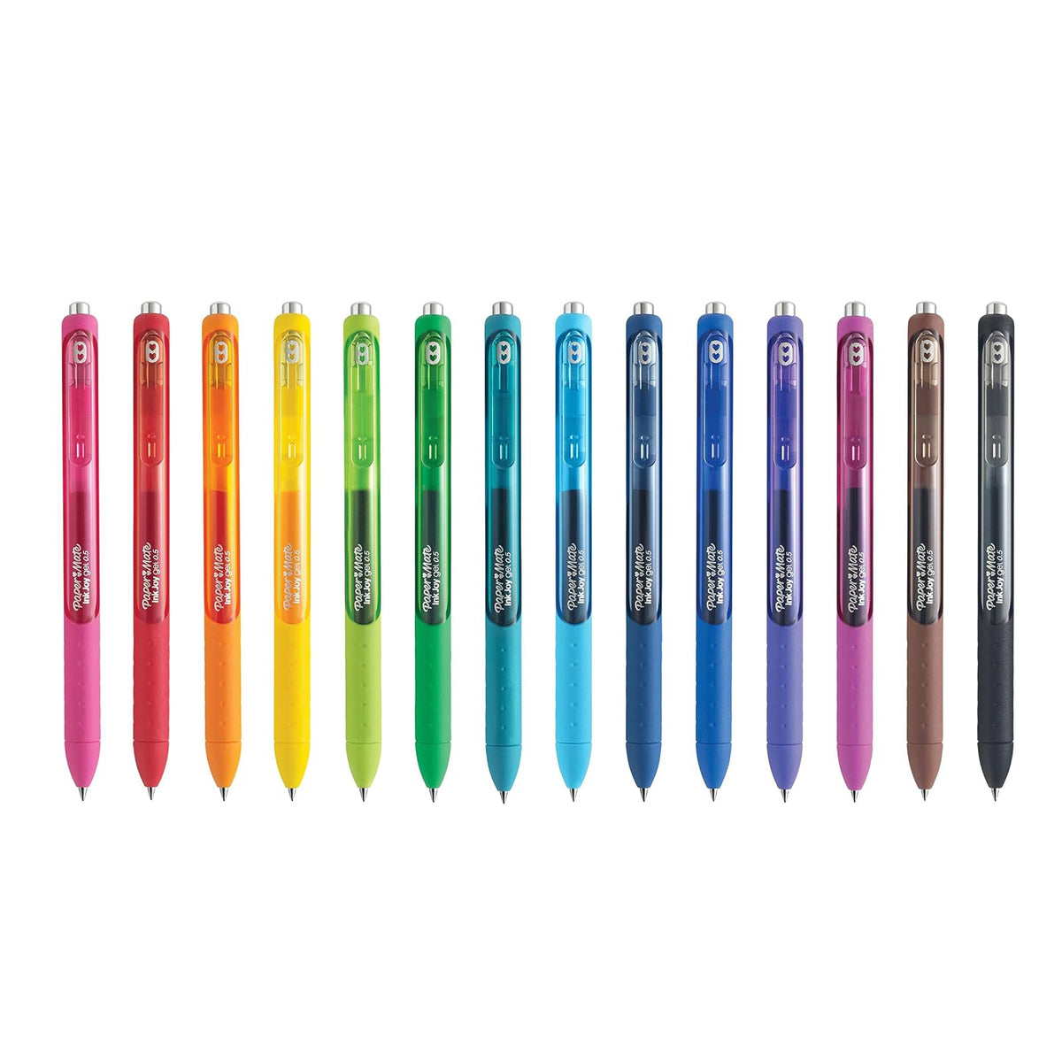 Paper Mate Inkjoy Gel Pen, Fine Point, Box of 12, Black (1951720)
