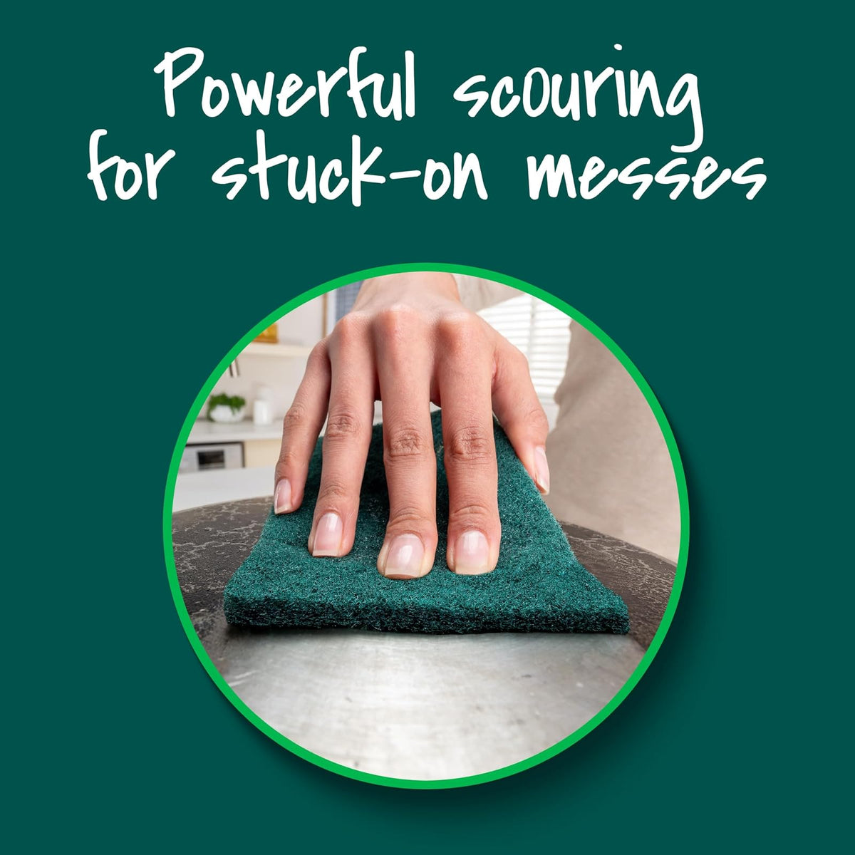 3M 228 Scotch-Brite Heavy Duty Scour Pad, 8 Count