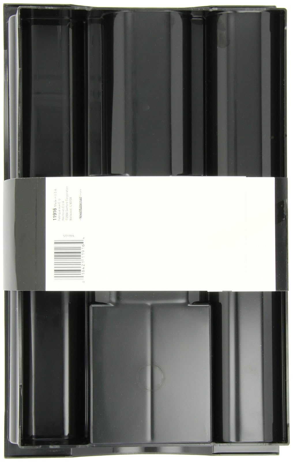SHARPIE Rubbermaid Organizador de cajones para computadora, plástico, color negro (11916ROS)