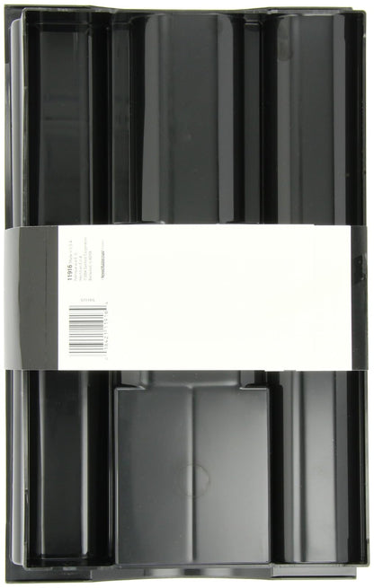 SHARPIE Rubbermaid Organizador de cajones para computadora, plástico, color negro (11916ROS)