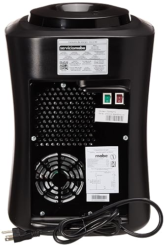 Mabe - Dispensador de Agua Counter Top 2 llaves, Negro - EMM2PN