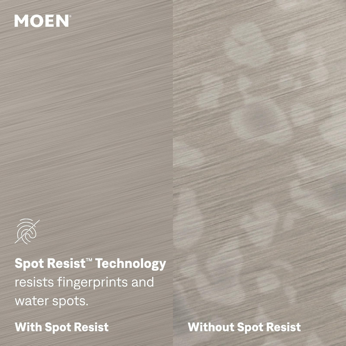 Moen Spot Resist - Dispensador de jabón o loción de cocina de acero inoxidable con botella recargable sobre el fregadero, 3942SRS