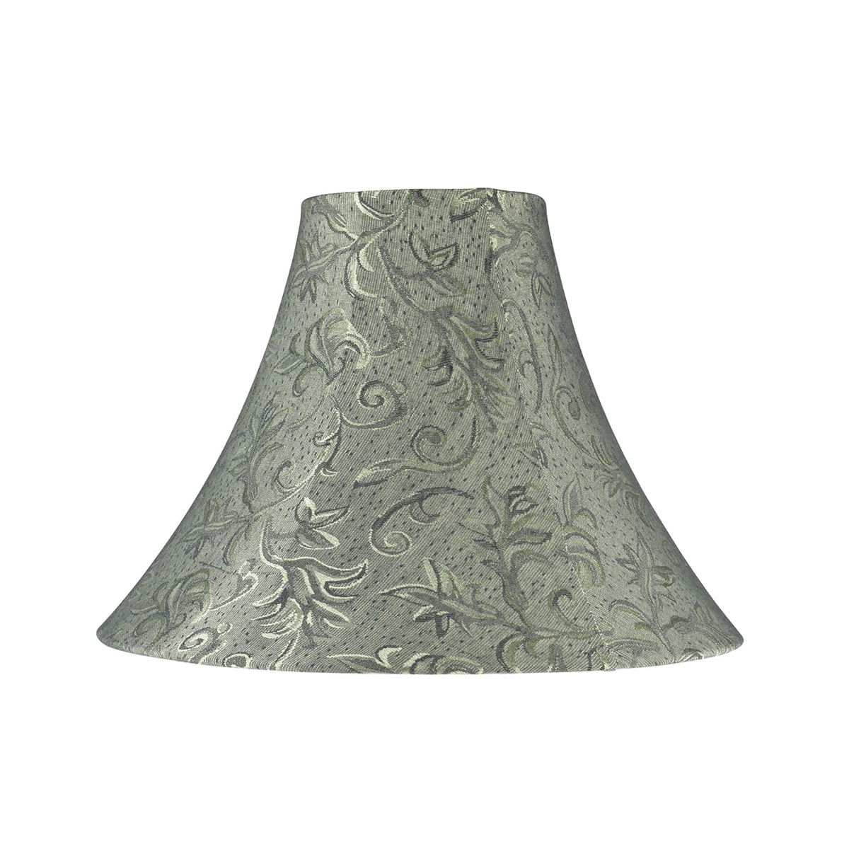 Aspen Creative 30081A Pantalla de lámpara de construcción de araña en forma de campana de transición en verde, 16 pulgadas de ancho (6 x 16 x 12 pulgadas)