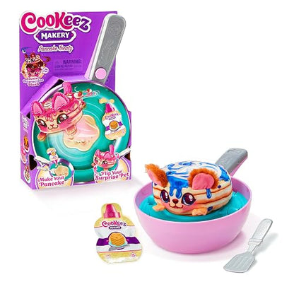 Cookeez Makery - Peluche Interactivo Sorpresa Pancake Treatz, panqueque con Aroma, Sonidos y reacciones, Juguete para niños y niñas