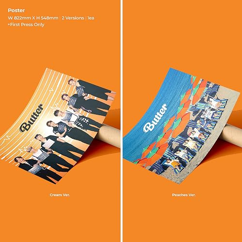 BTS Butter [CD Single] – Audio CD con póster, libro de fotos y tarjetas coleccionables