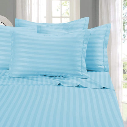 Elegant Comfort Juego de Sábanas 6 Piezas Microfibra Premium - Individual Extra Grande - Aqua Blue