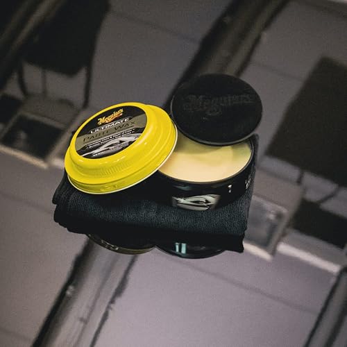 Meguiar's G210608EU Ultimate Paste Wax Cera en Pasta para Pintura Automotriz 8 oz, Negro