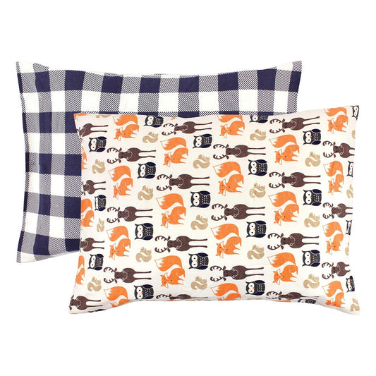 Hudson Baby Funda de Almohada Unisex de algodón para bebés y niños pequeños, Bosque, Talla única
