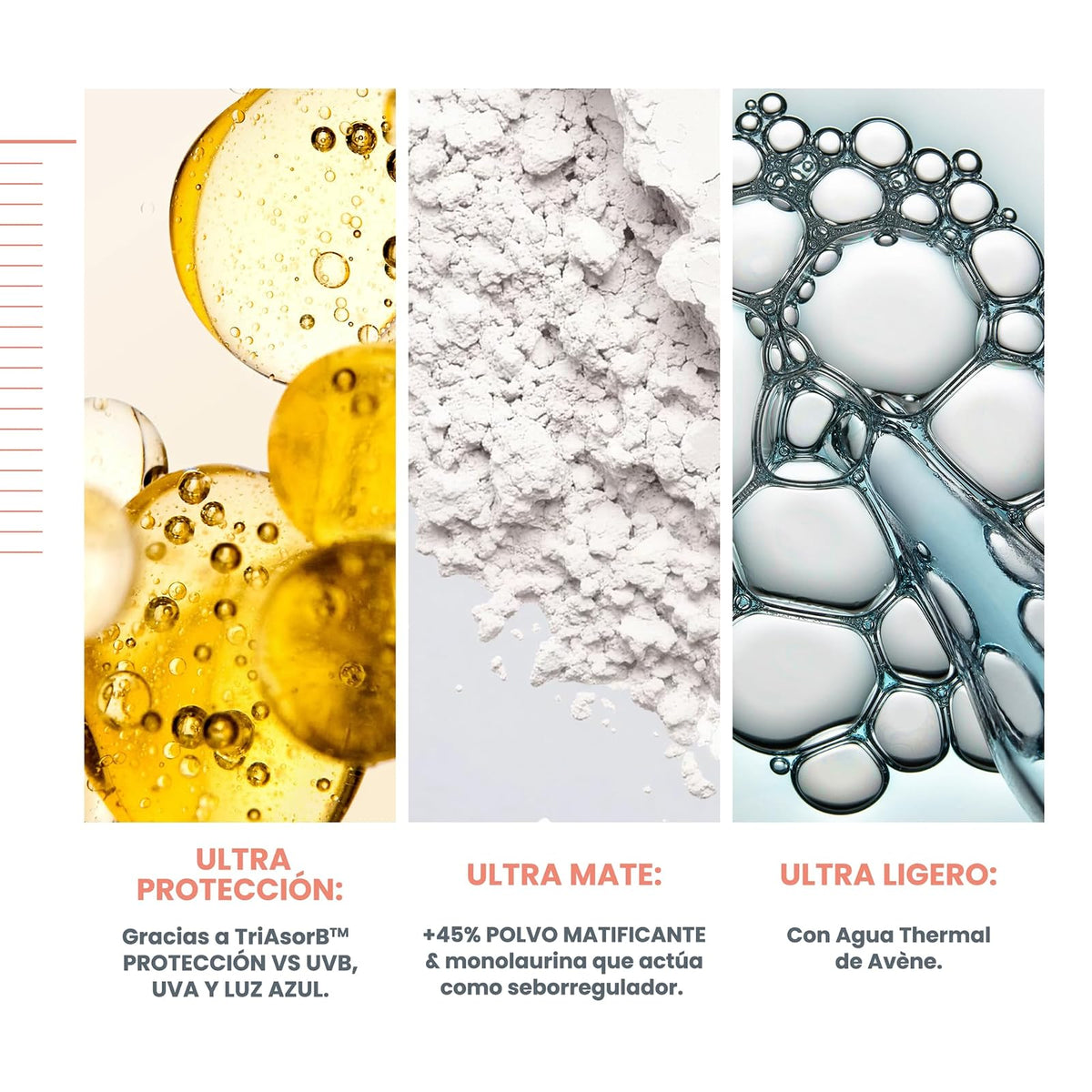 Avene Ultra Fluid Protector Solar Facial Oil Control FPS50 Piel Grasa, 50ml | Oil Control Invisible, efecto mate 14h, -45% brillo, ultra fluida, 50 ml