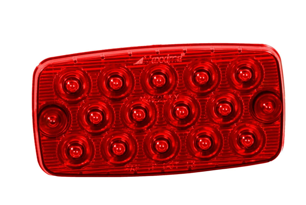 Maxxima Luz LED Rectangular M42206R 2 x 4 Pulgadas Rojo para Parada Giro/Trasera Montaje en Superficie