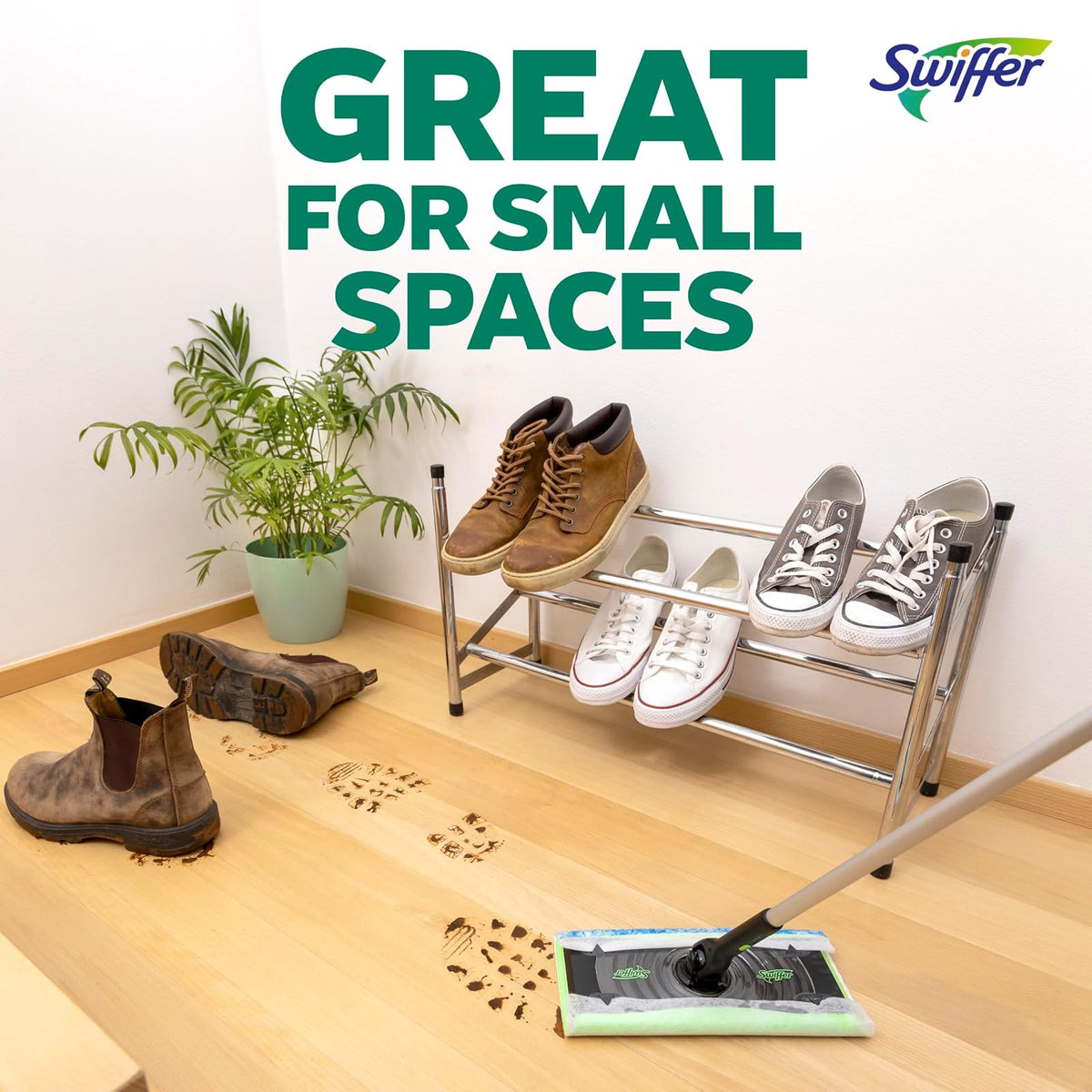 Swiffer Sweeper Heavy Duty Wet Mopping Cloths Multi Surface Refills, Open Window Fresh, 20Count