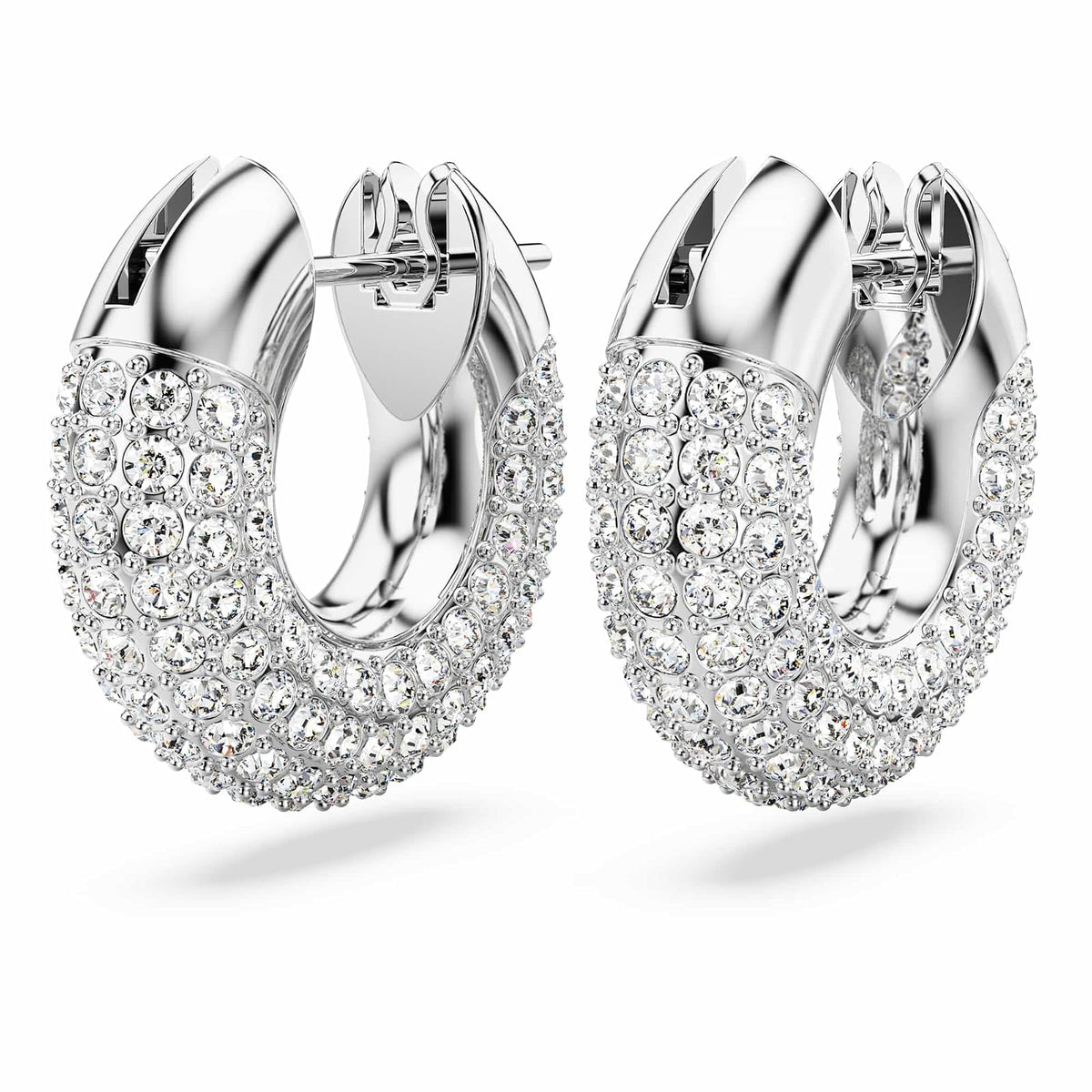 Swarovski Dextera - arete de aro con pavé de vidrio