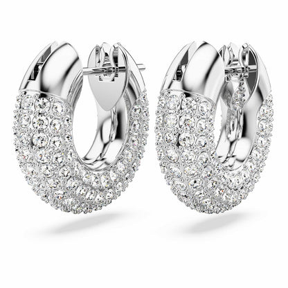 Swarovski Dextera - arete de aro con pavé de vidrio
