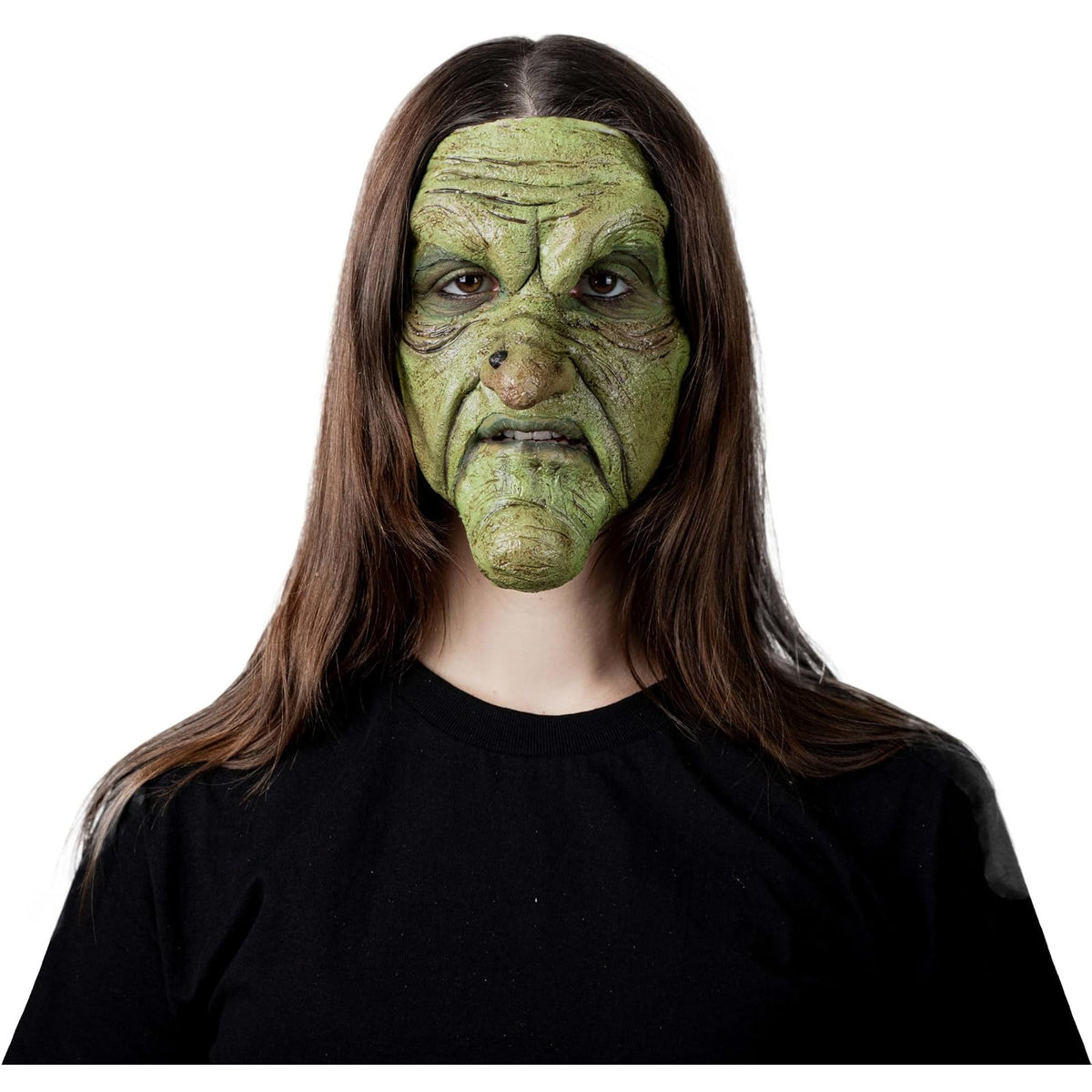 Ghoulish Productions Aplicaciones De Látex Green Witch 3 Piezas, Efectos para Cosplay Bruja Verde FX para Disfraz, Protesis de 3 Piezas ideal para Disfraz Halloween y Fiestas Temáticas