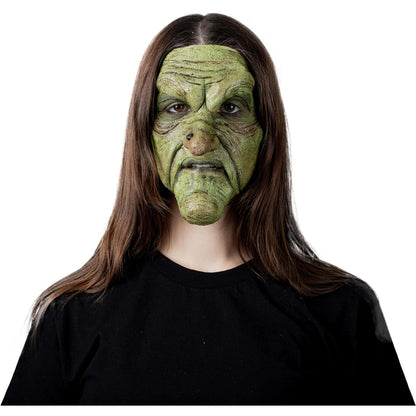 Ghoulish Productions Aplicaciones De Látex Green Witch 3 Piezas, Efectos para Cosplay Bruja Verde FX para Disfraz, Protesis de 3 Piezas ideal para Disfraz Halloween y Fiestas Temáticas