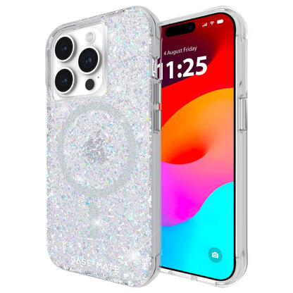 Case-Mate Funda con Brillantina para iPhone 14 Pro y 15 Pro - Twinkle Disco - iPhone 15 Pro